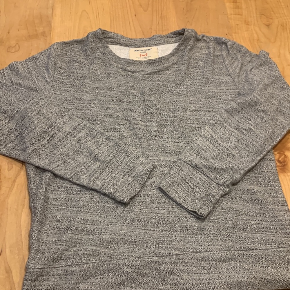 Marine layer Women’s long sleeved knit crew Large